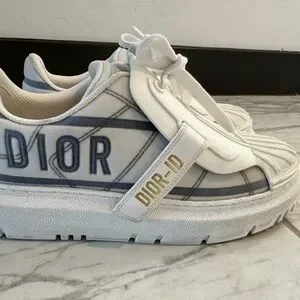 Dior | Shoes | Tenis Dior Size 38 Blanco Y Gris | Poshmark